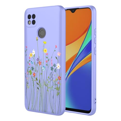 HTXWXJC Schutzhülle für Redmi 10A/Redmi 9C, Xiaomi Poco C3/Poco C31, stoßfest, flexibel, TPU, weich, Blumenmuster, Handyhülle für Xiaomi RedMi 9C, lila Blume HTXWXJC Schutzhülle für Redmi 10A/Redmi 9C, Xiaomi Poco C3/Poco C31, stoßfest, flexibel, TPU, weich, Blumenmuster, Handyhülle für Xiaomi RedMi 9C, lila Blume von HTXWXJC