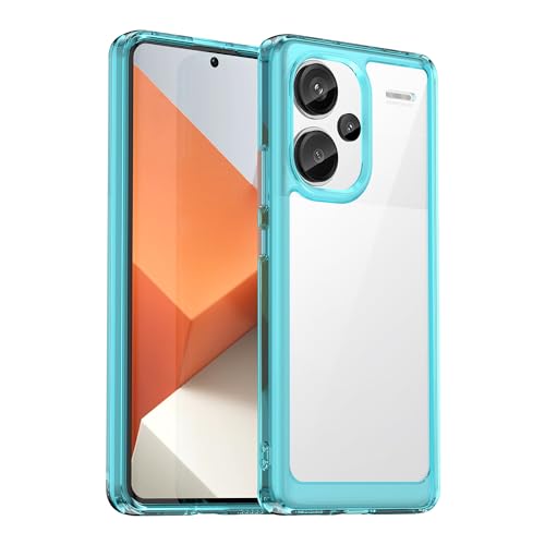HTXWXJC Schutzhülle für Redmi Note 13 Pro Plus 5G, 23090RA98 Redmi Note 13 Pro+ Hülle, kristallklares Polycarbonat, harte Rückseite, stoßfest, schlanke, dünne Handyhülle für Xiaomi Redmi Note 13 Pro von HTXWXJC