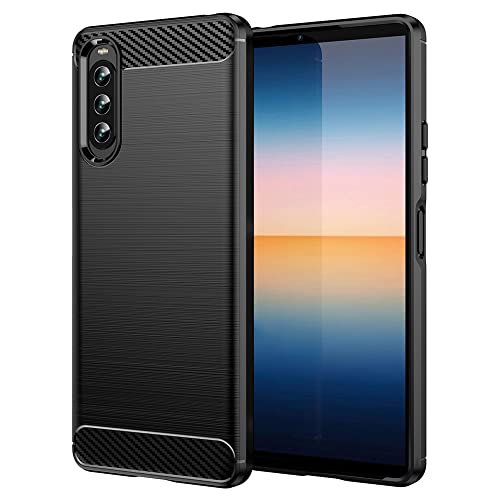 HTXWXJC Schutzhülle für Sony Xperia 10 IV, XQ-CC54 XQ-CC72, dünn, Karbonfaser, TPU, Gummi, kratzfest, stoßfest, Schwarz HTXWXJC Schutzhülle für Sony Xperia 10 IV, XQ-CC54 XQ-CC72, dünn, Karbonfaser, TPU, Gummi, kratzfest, stoßfest, Schwarz von HTXWXJC
