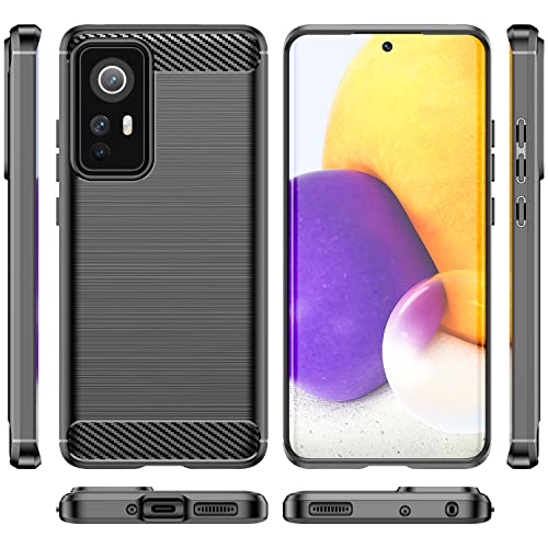 HTXWXJC Schutzhülle für Xiaomi 12, Xiaomi 12X, Xiaomi 12S, 2201123G, 2201123C, dünne Karbonfaser, TPU, Gummi, kratzfest, stoßfest, Schwarz HTXWXJC Schutzhülle für Xiaomi 12, Xiaomi 12X, Xiaomi 12S, 2201123G, 2201123C, dünne Karbonfaser, TPU, Gummi, kratzfest, stoßfest, Schwarz von HTXWXJC