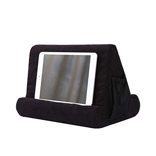 Soft Pillow für iPads, Ständer Tablet Halterung für Zuhause Tablet Ständer Büro Handy Halter kompatibel (Black) von HTYG