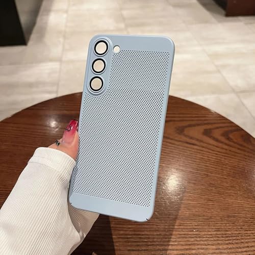 Atmungsaktive Wärmeableitungs-Kühlhülle für Samsung Galaxy S25 S24 UItra S23 S22 S21 Plus PC-Hartschale, Hellblau, Für Galaxy S25 Atmungsaktive Wärmeableitungs-Kühlhülle für Samsung Galaxy S25 S24 UItra S23 S22 S21 Plus PC-Hartschale, Hellblau, Für Galaxy S25 von HTYTFC