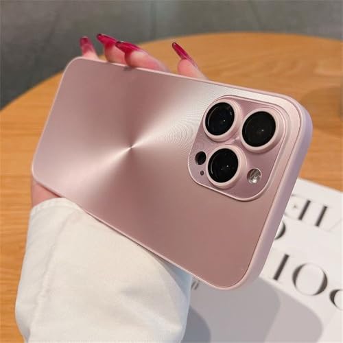 HTYTFC CD-Muster Matte Hülle für iPhone 16 15 14 13 12 11 Pro Max 16 Plus Weiche Stoßstange Stoßfeste Panzerung Hard Cover, Pink, Für iPhone 15 von HTYTFC