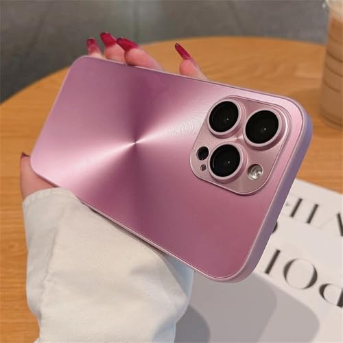 HTYTFC CD-Muster Matte Hülle für iPhone 16 15 14 13 12 11 Pro Max 16 Plus Weiche Stoßstange Stoßfeste Panzerung Hard Cover, Roségold, Für iPhone 14 von HTYTFC