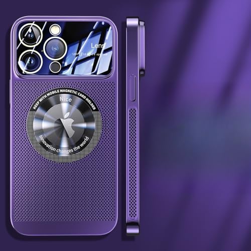 HTYTFC Galvanisierte Wärmeableitungs-Telefonhülle für iPhone 13 11 12 14 15 Pro Max Plus Magnetische Beschichtung Telefonabdeckung, Lila, Für iPhone 15 HTYTFC Galvanisierte Wärmeableitungs-Telefonhülle für iPhone 13 11 12 14 15 Pro Max Plus Magnetische Beschichtung Telefonabdeckung, Lila, Für iPhone 15 von HTYTFC