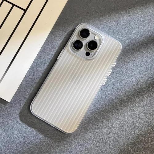 HTYTFC Galvanisiertes Grille-Wellen-Telefongehäuse für iPhone 16 15 14 13 Pro Max Plus Hartschalenhülle aus natürlichem Titan, Transparentes Weiß, iPhone 13 HTYTFC Galvanisiertes Grille-Wellen-Telefongehäuse für iPhone 16 15 14 13 Pro Max Plus Hartschalenhülle aus natürlichem Titan, Transparentes Weiß, iPhone 13 von HTYTFC