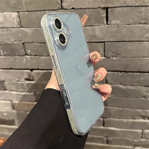 HTYTFC Hartschale aus klarem gehärtetem Glas für iPhone 16 15 14 13 12 Pro Max 16 Plus, glitzernd, weiche Stoßstangen-Objektivschutzabdeckung, Minzgrün, für iPhone 12 Pro HTYTFC Hartschale aus klarem gehärtetem Glas für iPhone 16 15 14 13 12 Pro Max 16 Plus, glitzernd, weiche Stoßstangen-Objektivschutzabdeckung, Minzgrün, für iPhone 12 Pro von HTYTFC