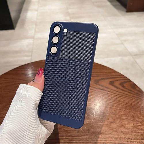 Kommt mit Linsenfolie, atmungsaktiver Wärmeableitungs-Kühlhülle für Samsung Galaxy A53 A54 A25 A24 A15, PC-Hartschale auf der Rückseite, Dunkelblau, für Galaxy A13 4G Kommt mit Linsenfolie, atmungsaktiver Wärmeableitungs-Kühlhülle für Samsung Galaxy A53 A54 A25 A24 A15, PC-Hartschale auf der Rückseite, Dunkelblau, für Galaxy A13 4G von HTYTFC