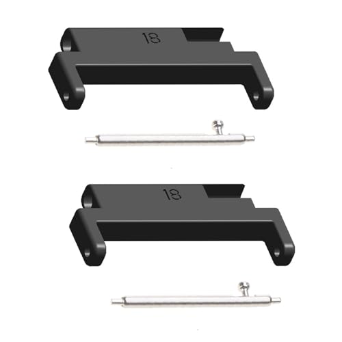 HUAANYA Für 18 Mm-20 Mm Smartwatch Zubehör Straps Metall Link Anhang Einstellbarer Stecker Adapter Ersatz 2pcs HUAANYA Für 18 Mm-20 Mm Smartwatch Zubehör Straps Metall Link Anhang Einstellbarer Stecker Adapter Ersatz 2pcs von HUAANYA