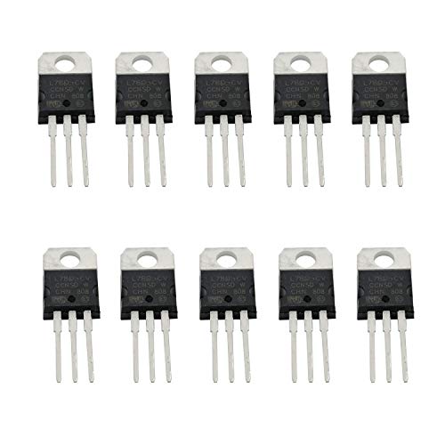 10PCS L7805CV L7805 1.5A 5V Spannungsregler TO-220 mit drei Klemmen von HUABAN