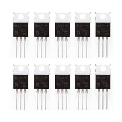 HUABAN 10 Stück IRFZ44N Vdss = 55 V Rds (an) = 0,0175 Ohm ID = 49 A TO220 Power N-Kanal MOSFET Transistor von HUABAN