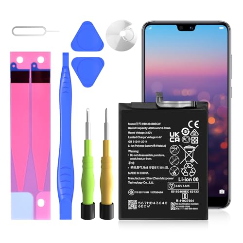 4800mAh Akku HB436486ECW Kompatibel mit Huawei Mate 10 / Mate 10 Pro/Mate 20 / P20 Pro/Honor 20 Pro mit Tools von HUAENG