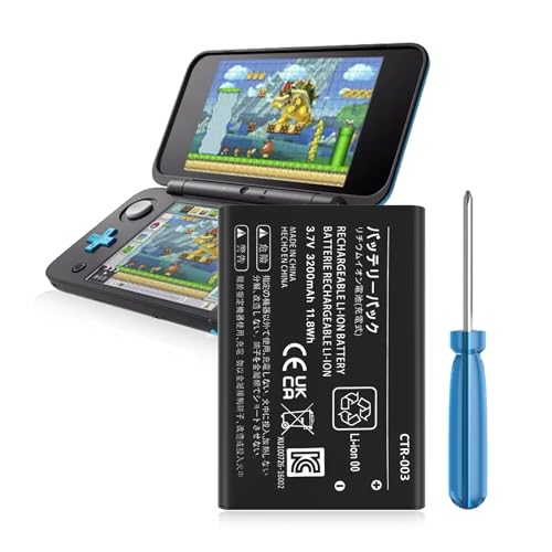 CTR-003 Akku, 3200mAh Li-ion Ersatzakku für Nintendo 2015 Old 3DS 2DS NEW2DSLL Spielkonsole (Nicht kompatibel mit New 3DS, 3DS XL) von HUAENG