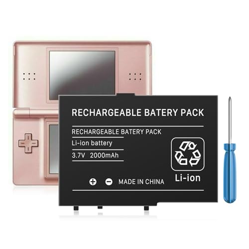 DS Lite Akku, USG-003 2000mAh Li-ion Ersatzakku für Nintendo DS Lite, NDSL Game Player, mit Reparaturwerkzeug (Nicht für Nintendo DSi, DSi XL, DSi LL) von HUAENG