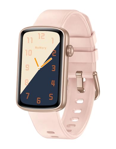 HUAKUA Smartwatch Damen 1.47 Zoll Touchscreen Fitness Tracker Schrittzähler Uhr mit Menstruationszyklus Pulsuhr SpO2 Messung Schlafüberwachung Sportuhr IP68 Wasserdicht für Android iOS Handy von HUAKUA