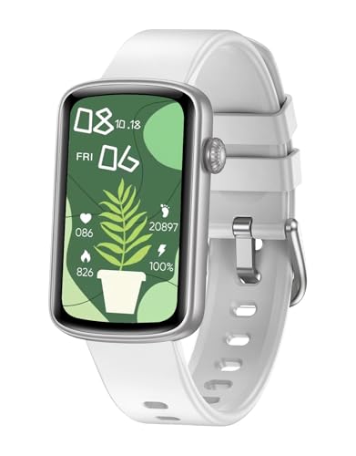 HUAKUA Smartwatch Damen 1.47 Zoll Touchscreen Fitness Tracker Schrittzähler Uhr mit Menstruationszyklus Pulsuhr SpO2 Messung Schlafüberwachung Sportuhr IP68 Wasserdicht für Android iOS Handy von HUAKUA