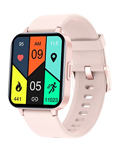 HUAKUA Smartwatch für Damen und Herren,1.69 Zoll HD-Touch Screen Fitnessuhr mit SpO2-Überwachung Pulsuhr Schlafmonitor Schrittzähler Uhr Multi Trainingsmodi für Android iOS von HUAKUA