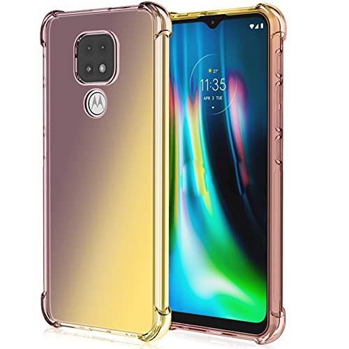 HUANGTAOLI Hülle Kompatibel mit Motorola Moto G9 Play, Slim Soft TPU Stoßfest Anti-Kratzer Handyhülle mit verstärkten Ecken für Motorola Moto G9 Play von HUANGTAOLI