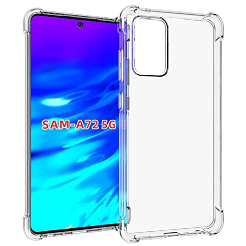 HUANGTAOLI Hülle Kompatibel mit Samsung Galaxy A72, Slim Soft TPU Stoßfest Anti-Kratzer Handyhülle mit verstärkten Ecken für Samsung Galaxy A72 HUANGTAOLI Hülle Kompatibel mit Samsung Galaxy A72, Slim Soft TPU Stoßfest Anti-Kratzer Handyhülle mit verstärkten Ecken für Samsung Galaxy A72 von HUANGTAOLI