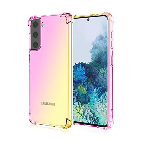 HUANGTAOLI Hülle für Samsung Galaxy S21 5G, Soft TPU Silikon Handyhülle Vier Ecke Kante Stoßdämpfung Design Kratzfest Schutzhülle für Samsung Galaxy S21 5G von HUANGTAOLI