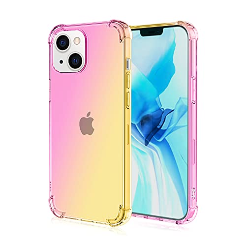 HUANGTAOLI Hülle für iPhone 13 Mini, Soft TPU Silikon Handyhülle Vier Ecke Kante Stoßdämpfung Design Kratzfest Schutzhülle für iPhone 13 Mini von HUANGTAOLI