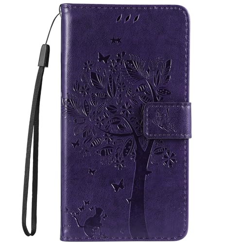 HUANGTAOLI PU Leder Handyhülle Kompatibel mit Samsung Galaxy A06 (SM-A065F, SM-A065F/DS, SM-A065M, SM-A065M/DS), Kartenhalter und Kickstand von HUANGTAOLI