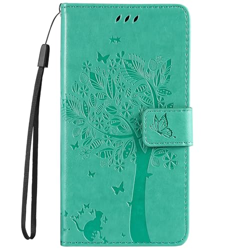 HUANGTAOLI PU Leder Handyhülle Kompatibel mit Samsung Galaxy A21s Dual SIM (SM-A217F/DS, SM-A217F/DSN, SM-A217M/DS), Kartenhalter und Kickstand von HUANGTAOLI