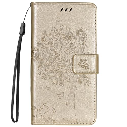 HUANGTAOLI PU Leder Handyhülle Kompatibel mit Samsung Galaxy A5 2017 Dual SIM (SM-A520F/DS), Kartenhalter und Kickstand von HUANGTAOLI
