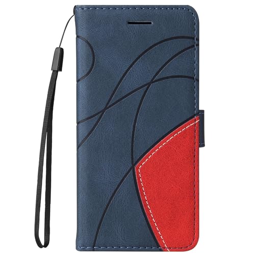 HUANGTAOLI Schutzhülle aus PU-Leder, kompatibel mit OPPO Realme 8 4G (RMX3085), Kartenhalter und Kickstand von HUANGTAOLI