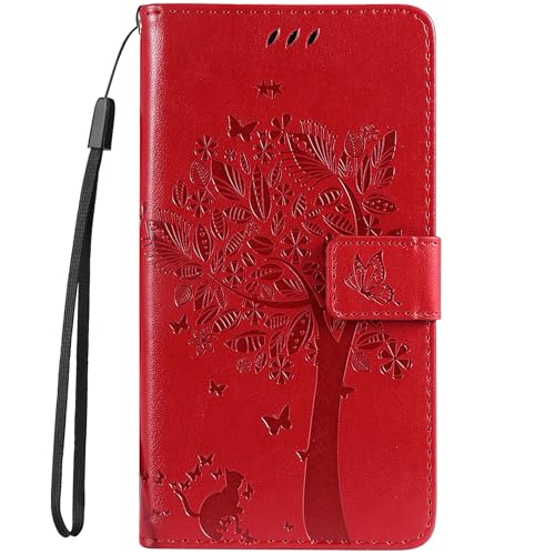 HUANGTAOLI Schutzhülle aus PU-Leder, kompatibel mit Poco X5 Pro 5G (22101320G, 22101320I), Kartenhalter und Ständer von HUANGTAOLI