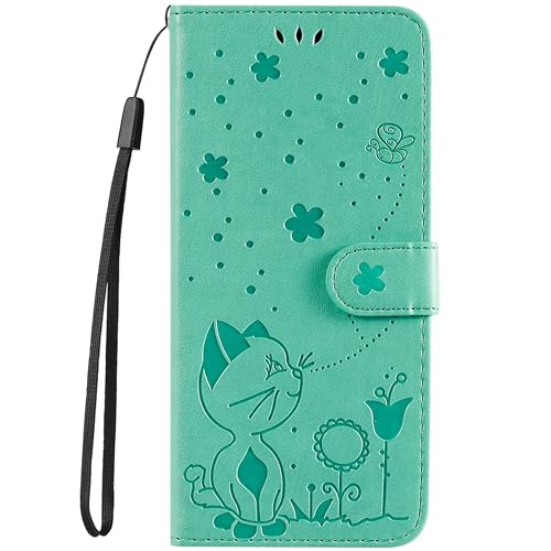 HUANGTAOLI Schutzhülle aus PU-Leder, kompatibel mit Samsung Galaxy A34 Dual SIM (SM-A346B/DSN, SM-A346E/DSN, SM-A346M/DSN), Kartenhalter und Kickstand von HUANGTAOLI