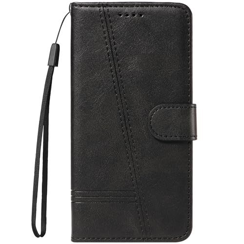 HUANGTAOLI Schutzhülle aus PU-Leder, kompatibel mit Samsung Galaxy A51 4G Dual SIM (SM-A515F/DS, SM-A515F/DSM, SM-A515F/DSN, SM-A515F/DST), Kartenhalter und Kickstand von HUANGTAOLI