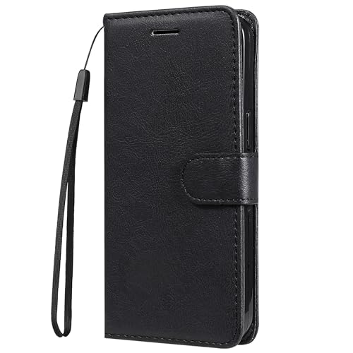 HUANGTAOLI Schutzhülle aus PU-Leder, kompatibel mit Xiaomi Redmi Note 13 4G (23129RAA4G, 23124RA7EO), Kartenhalter und Kickstand von HUANGTAOLI