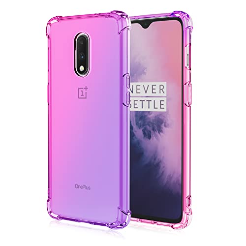 HUANGTAOLI Schutzhülle für OnePlus 6T, Airbag-Fallschutz, Farbverlauf, Stoßfänger, Handyhülle für OnePlus 6T von HUANGTAOLI