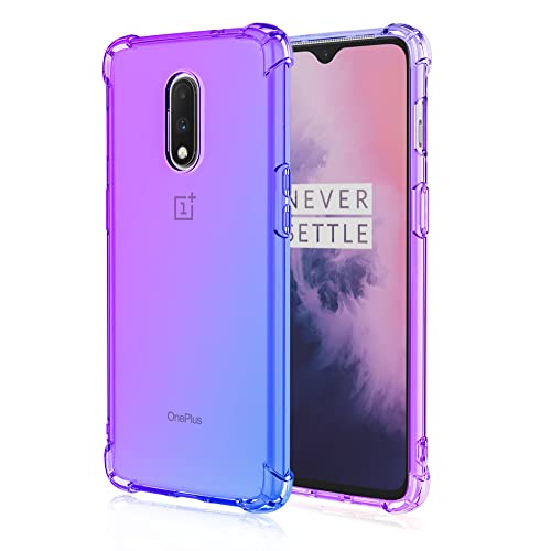 HUANGTAOLI Schutzhülle für OnePlus 6T, Airbag-Fallschutz, Farbverlauf, Stoßfänger, Handyhülle für OnePlus 6T von HUANGTAOLI