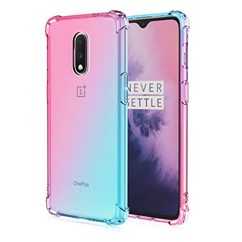 HUANGTAOLI Schutzhülle für OnePlus 6T, Airbag-Fallschutz, Farbverlauf, Stoßfänger, Handyhülle für OnePlus 6T von HUANGTAOLI