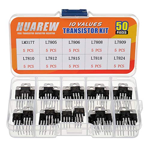 HUAREW 10 Werte 50 Stück positiver fester Spannungsregler LM317T L7805 L7806 L7808 L7809 L7810 L7812 L7815 L7818 L7824 TO-220 Paket IC Klassifizierungs kit HUAREW 10 Werte 50 Stück positiver fester Spannungsregler LM317T L7805 L7806 L7808 L7809 L7810 L7812 L7815 L7818 L7824 TO-220 Paket IC Klassifizierungs kit von HUAREW