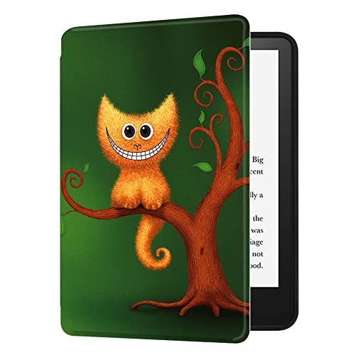 HUASIRU Gemälde Hülle Schutzhülle Der Neue Kindle (2022) mit 6-Zoll-Display mit 300 ppi (11. Generation, Modell-Nr. C2V2L3) Case Cover, Kätzchen von HUASIRU