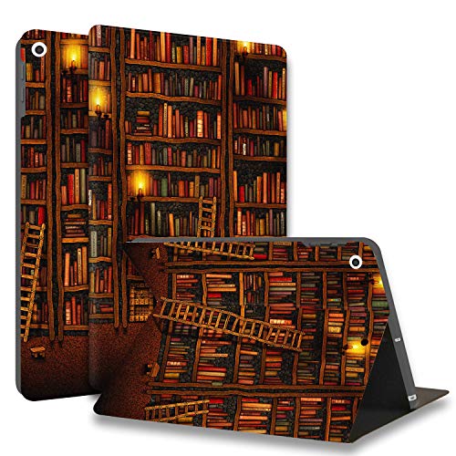 HUASIRU Gemälde Hülle Schutzhülle für iPad 10.2 inches 2019 - Einstellbare Standabdeckung mit Automatischem Schlaf/Wach, Bibliothek HUASIRU Gemälde Hülle Schutzhülle für iPad 10.2 inches 2019 - Einstellbare Standabdeckung mit Automatischem Schlaf/Wach, Bibliothek von HUASIRU