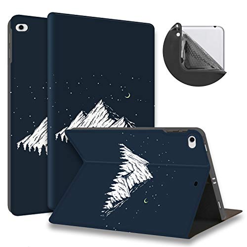Huasiru Gemälde Hülle Schutzhülle für iPad Mini 5 2019 / iPad Mini 4 (7.9 inches)- Einstellbare Standabdeckung mit Automatischem Schlaf/Wach, Berg von HUASIRU