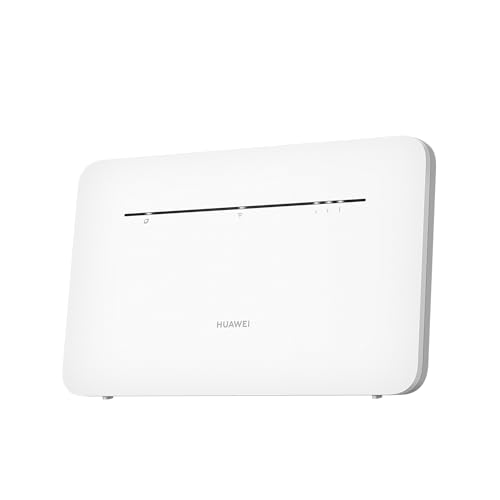 HUAWEI 4G CPE 3[New], SIM LTE Router, Cat 7, DL 300 Mbit/s/UL 100 Mbit/s, 5 GHz WLAN 864 Mbit/s, 4 GE-Anschlüsse, Gleichzeitiger Anschluss von 64 Geräten, Visualisiertes intelligentes Management von HUAWEI