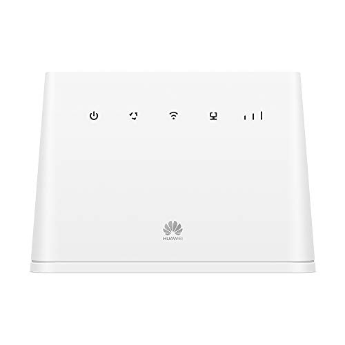 HUAWEI B311-221- 4G LTE 150-Mbit/s-WLAN-Router, mobiles WLAN, mit 1 GE LAN/WAN-Anschluss, WLAN mit 300 Mbit/s Geschwindigkeit, Weiß, Version 2022 von HUAWEI