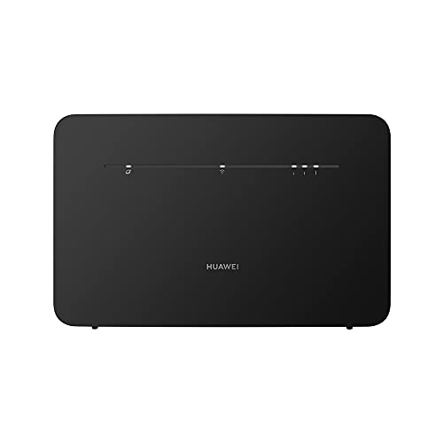 HUAWEI B535-333, CAT 13/4G LTE CPE Mobile Wi-Fi Router, Plug & Play, Connects up to 64 Devices, Supports VOIP, Speeds of 400Mbps, Unlocked to All Networks– Black von HUAWEI