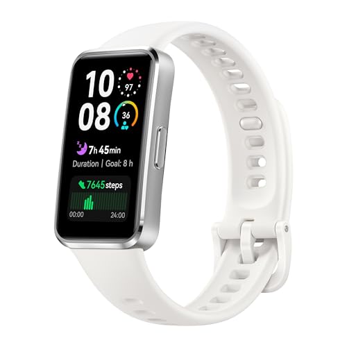 HUAWEI Band 10,Smartwatch,KI-gestütztes Fitness-Tracking,Professionelle Schlafanalyse,Bis zu 14 Tage Akkulaufzeit,Schlankes Gehäuse aus Aluminiumlegierung,iOS & Android,Weiß HUAWEI Band 10,Smartwatch,KI-gestütztes Fitness-Tracking,Professionelle Schlafanalyse,Bis zu 14 Tage Akkulaufzeit,Schlankes Gehäuse aus Aluminiumlegierung,iOS & Android,Weiß von HUAWEI
