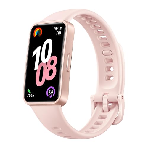 HUAWEI Band 10 Smartwatch，KI-gestütztes Fitness-Tracking，Professionelle Schlafanalyse，Durchschnittliche Herzfrequenzvariabilität (HRV) im Schlaf, Bis zu 14 Tage Akkulaufzeit, iOS & Android，Rosé von HUAWEI