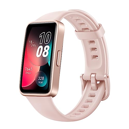 HUAWEI Band 8 Smartwatch, Ultra Slim Design, Sleep Tracking, 2 Week Battery Life, Health and Fitness Tracker, Compatible with Android & iOS, German Version, Sakura Pink von HUAWEI