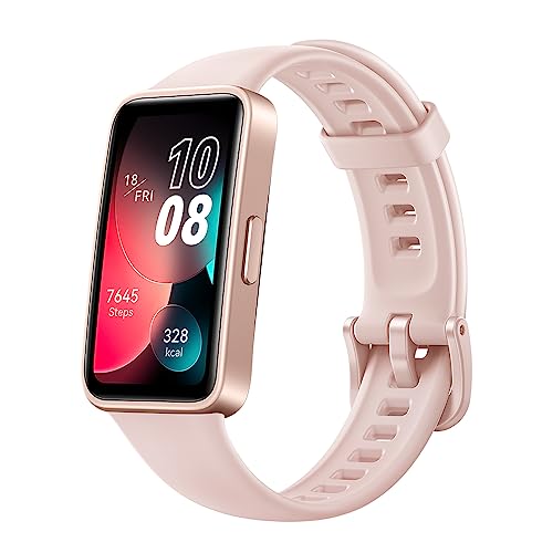 HUAWEI Band 8 Smartwatch, Ultraflaches Design, Schlaf-Tracking, 2 Wochen Akkulaufzeit,Gesundheits- und Fitness-Tracker, Kompatibel mit Android & iOS, Deutsche Version, Sakura Pink von HUAWEI