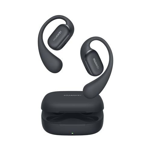HUAWEI FreeArc Open-Ear-Kopfhörer,Bluetooth-Kopfhörer mit Sterling Sound，optimalen Halt und Komfort，IP57 Wasserdichtigkeit，28 Stunden Spielzeit，Sport-Kopfhörer，iOS & Android & Windows, Schwarz von HUAWEI