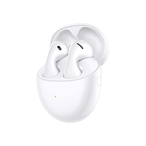HUAWEI FreeBuds 5 Kopfhörer, Hi-Res-Zertifiziert, offenes Design für verbesserten Komfort, 30 Stunden Akkulaufzeit,Wasserdichtigkeit IPX4, Ceramic White von HUAWEI