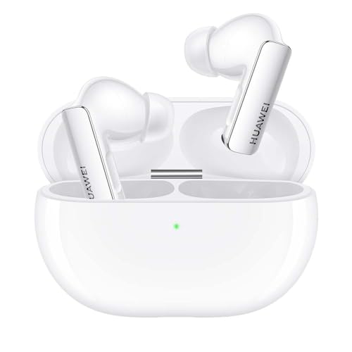 HUAWEI FreeBuds Pro 3, Hi-Res Dual Driver Soundsystem, Kabellose Intelligente Active Noise Cancelling Kopfhörer, bis zu 31 Stunden Akkulaufzeit, iOS & Android kompatibel, Ceramic White von HUAWEI